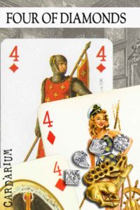 Read more about the article 4 of Diamonds meaning in Cartomancy and Tarot
