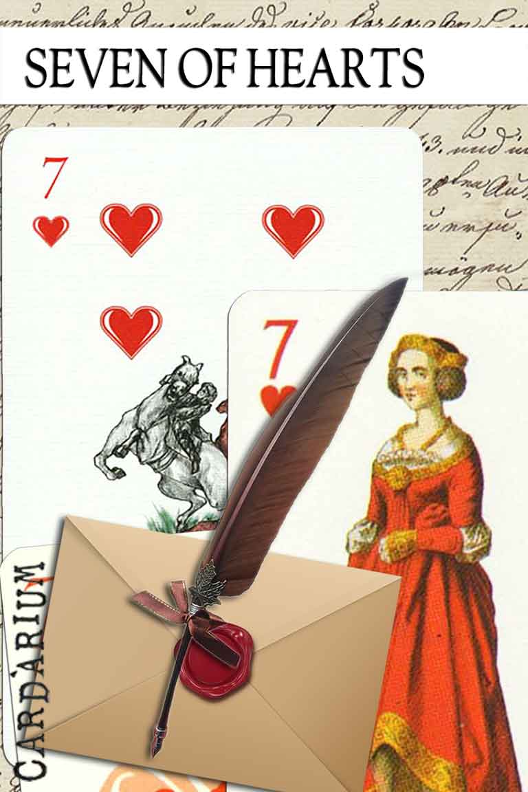 7 Of Hearts Meaning In Cartomancy And Tarot Cardarium