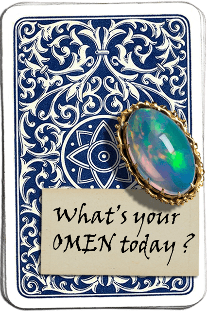 card back with omen