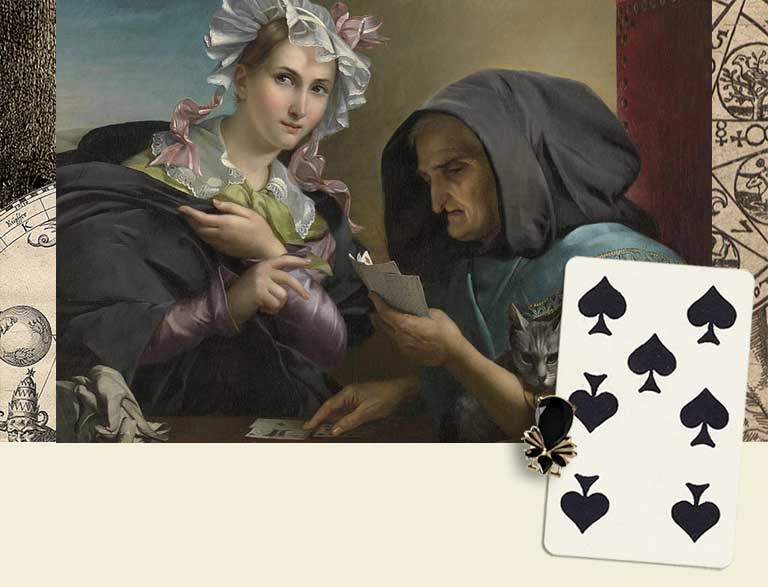 7 of Spades meaning in Cartomancy and Tarot ⚜️ Cardarium ⚜️