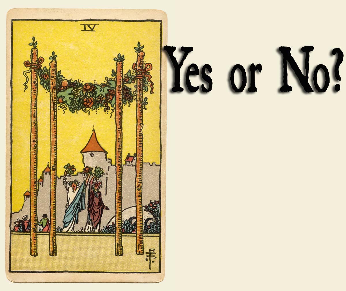 You are currently viewing 4 of Wands – Yes or No?