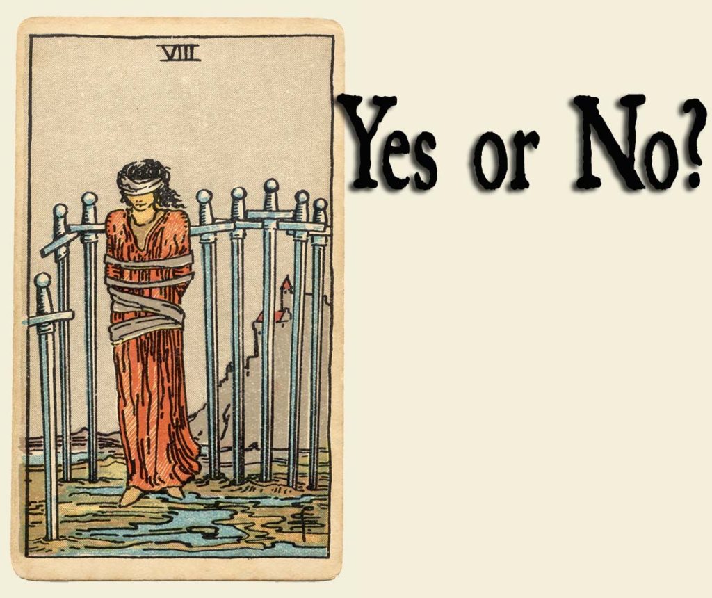 Eight of Swords - Yes or No? - ⚜️ Cardarium ⚜️