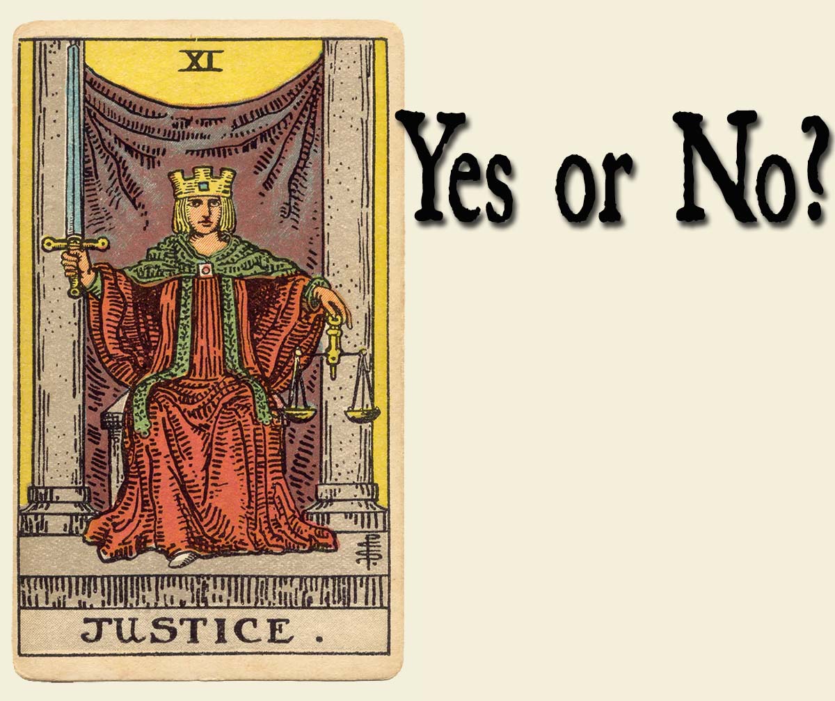 You are currently viewing Justice Tarot Card – Yes or No?