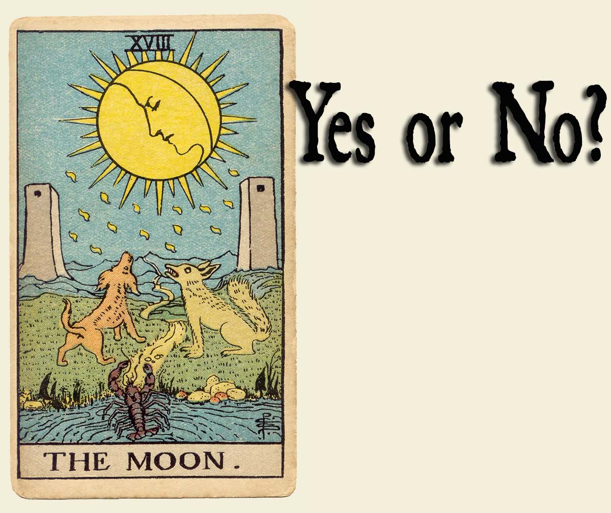 The Moon Tarot Card Yes Or No Cardarium 