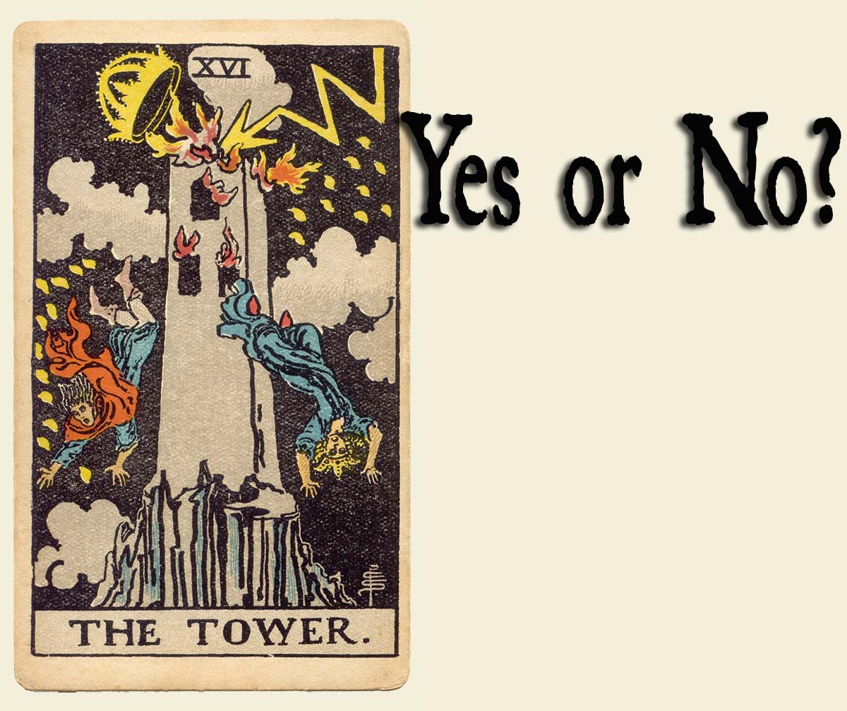 The Tower Tarot Card – Yes or No? - ⚜️ Cardarium ⚜️