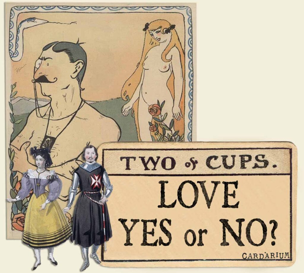 2 of cups tarot card meaning for love yes or no