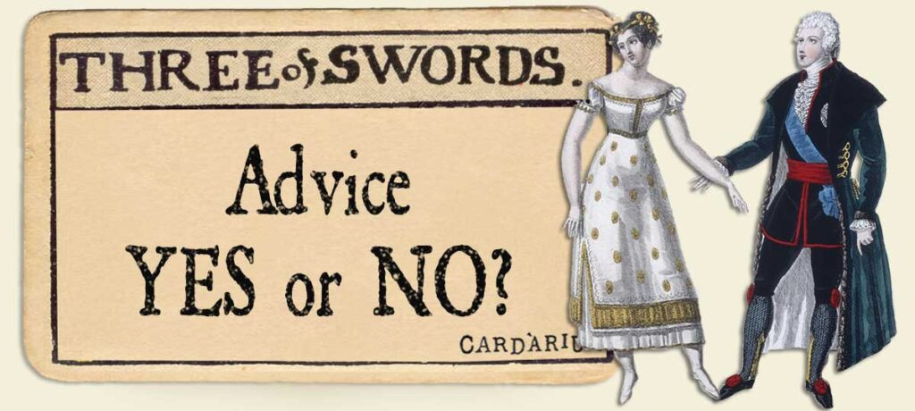 3 of swords Advice Yes or No