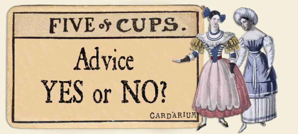 5 of cups Advice Yes or No