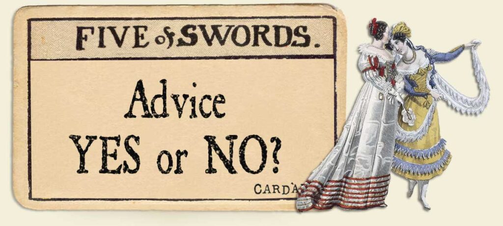 5 of swords Advice Yes or No