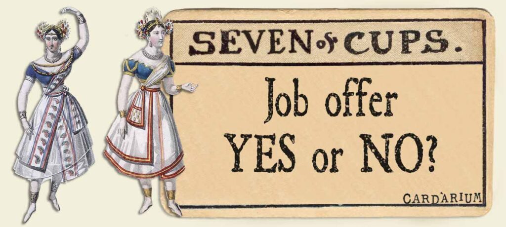 7 of cups job offer yes or no