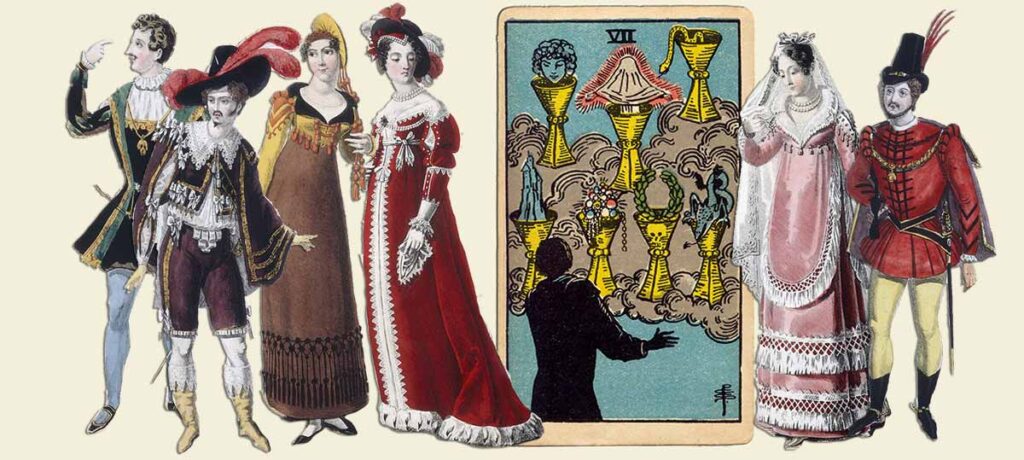 7 of cups tarot card meaning yes or no