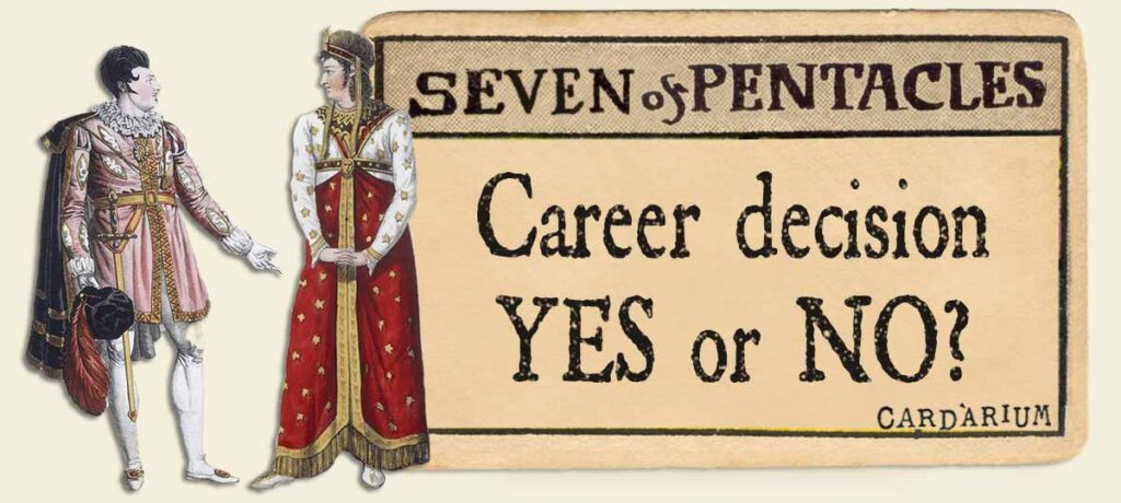 7 of pentacles career decsion yes or no