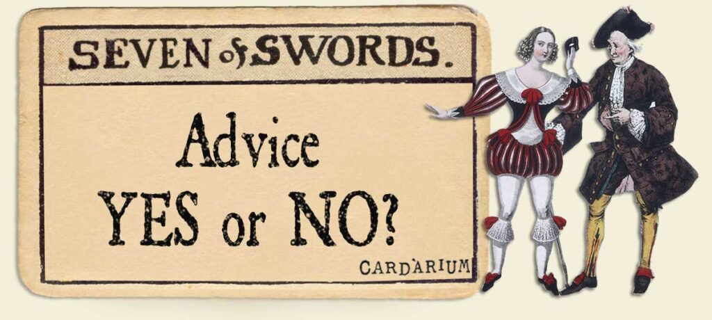 7 of swords Advice Yes or No