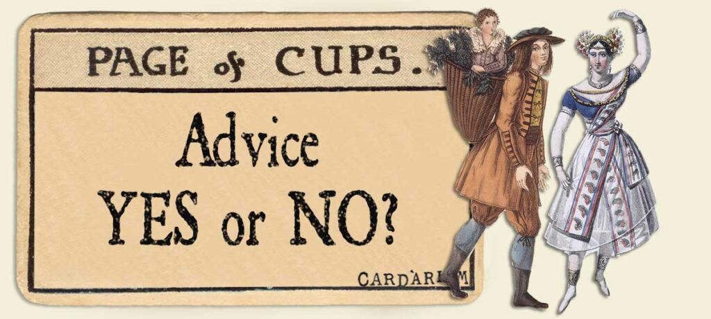 Page of cups Advice Yes or No