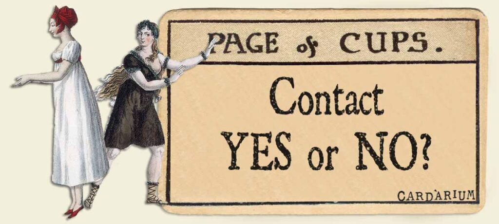 Page of cups contact yes or no