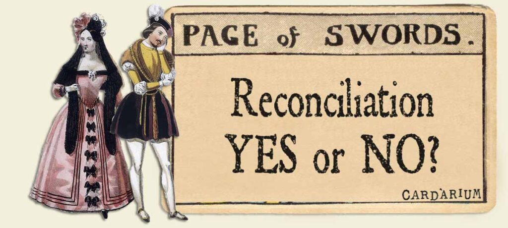 Page of swords reconciliation yes or no