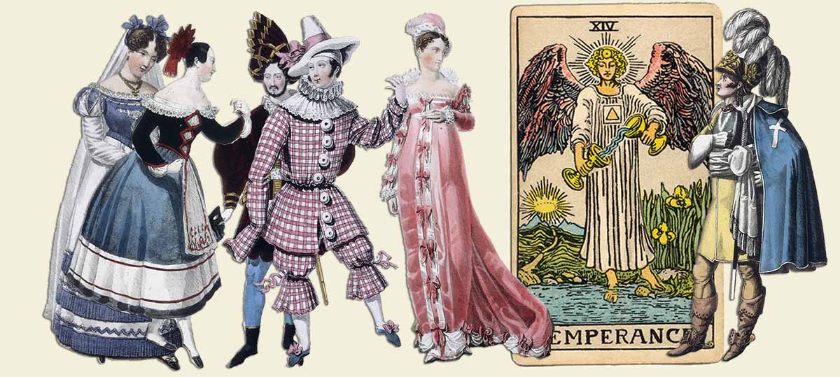 Temperance card illustrating the concept of waiting and balance