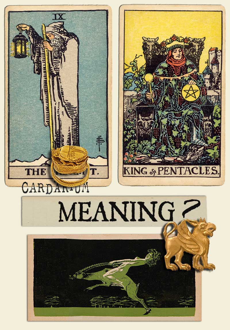 The Hermit and King Of Pentacles - Cardarium