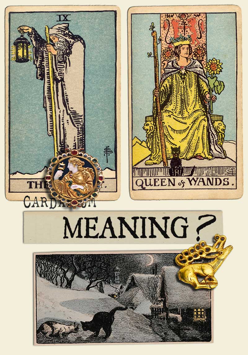 the hermit and queen of wands cardarium