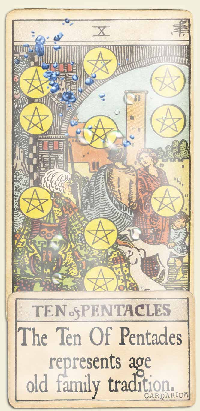 Water signs tarot 10 of pentacles