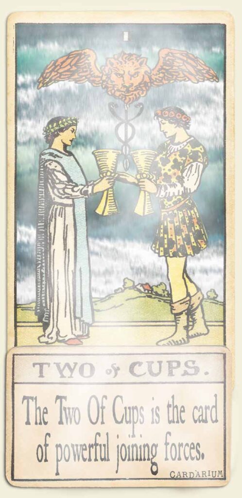 Water signs tarot 2 of cups