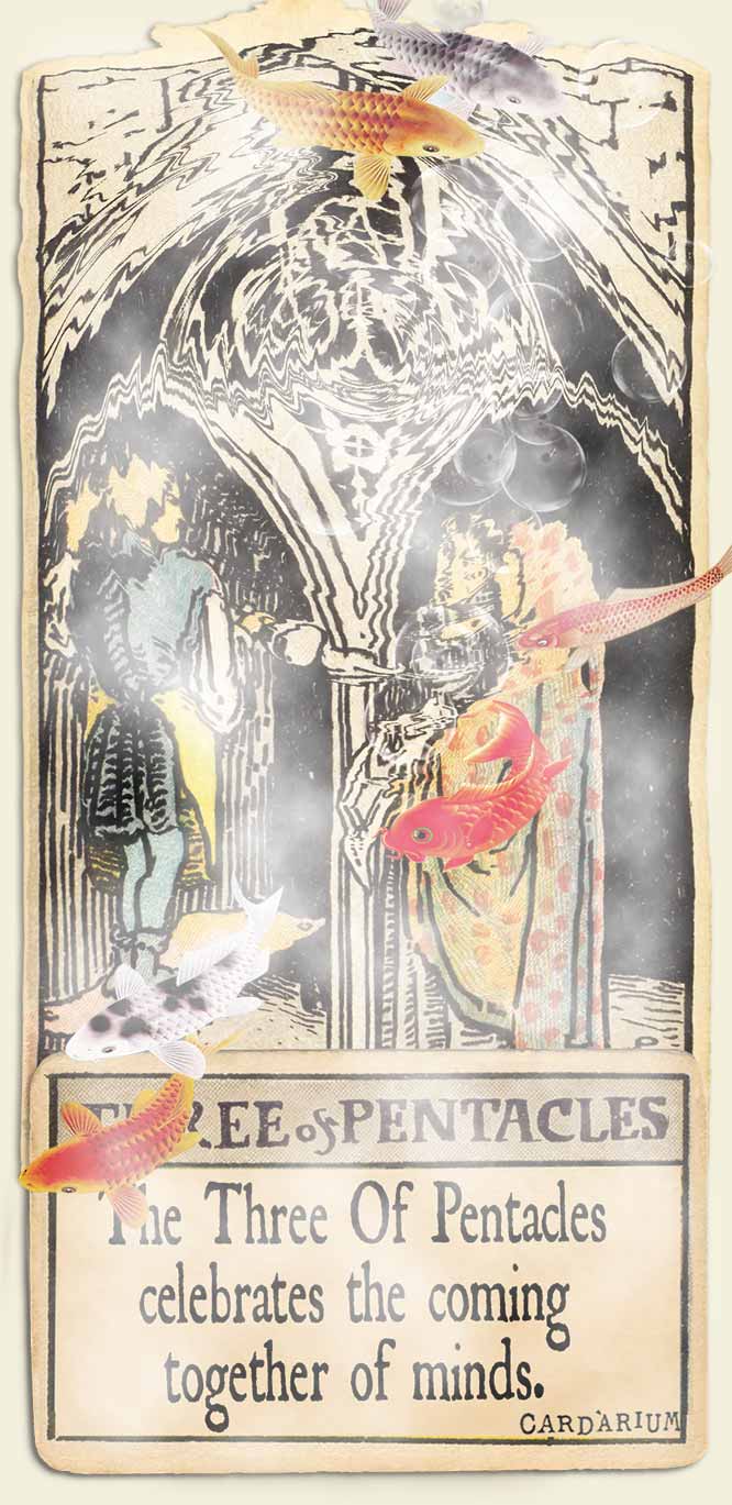 Water signs tarot 3 of pentacles
