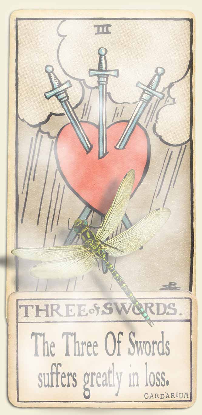 Water signs tarot 3 of swords