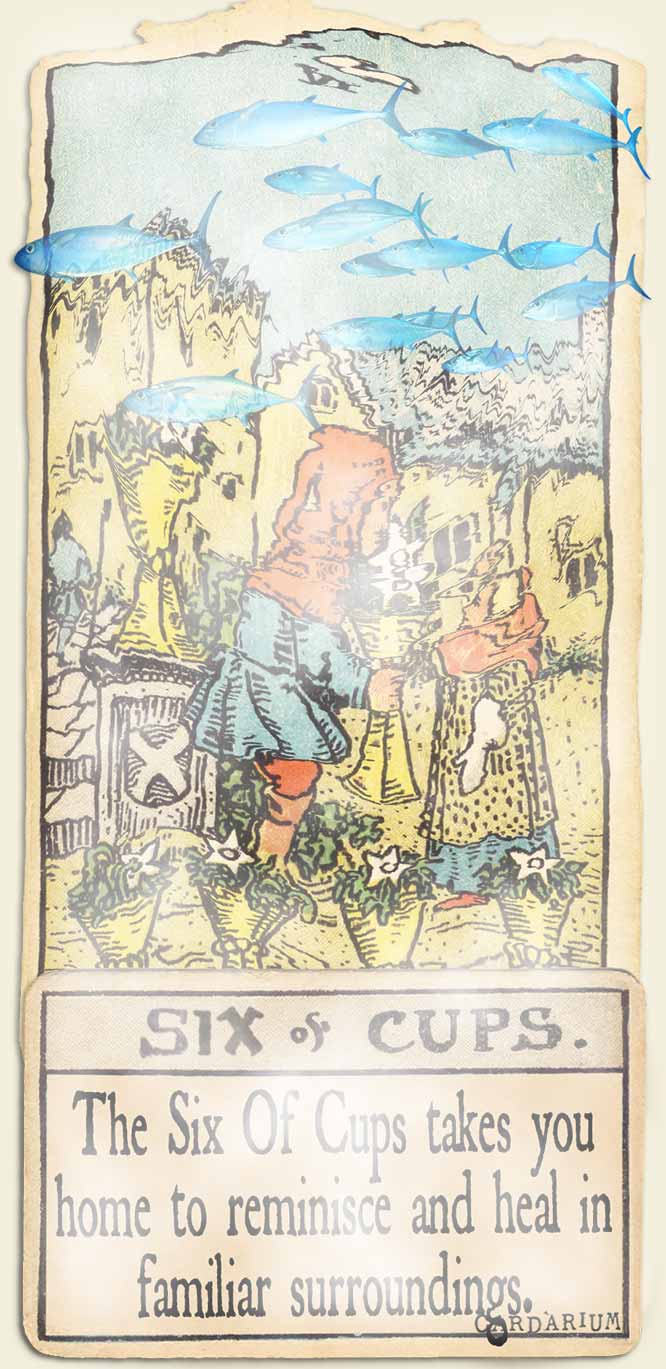 Water signs tarot 6 of cups