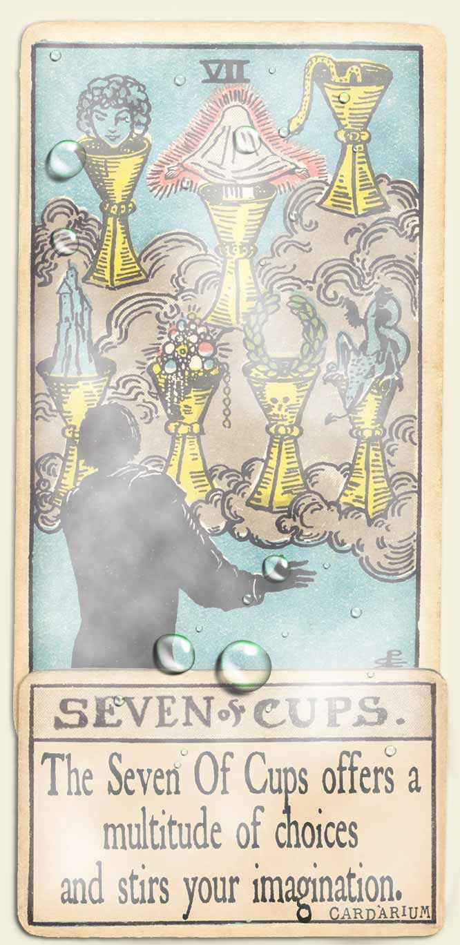 Water signs tarot 7 of cups