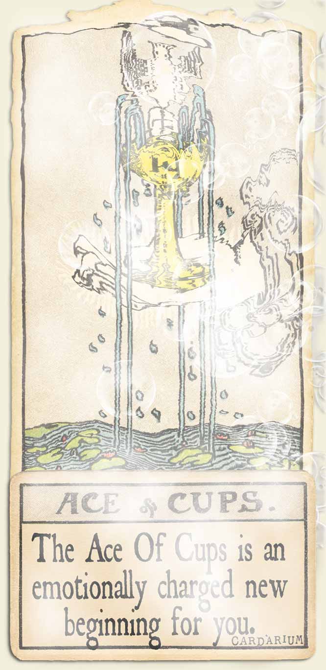 Water signs tarot Ace of cups