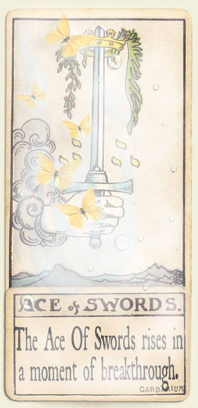 Water signs tarot Ace of swords