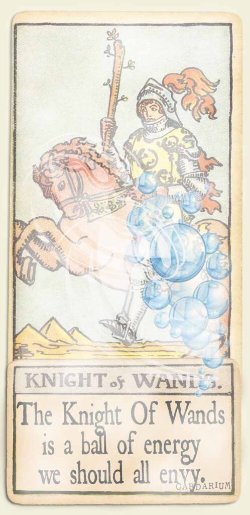 Water signs tarot Knight of wands