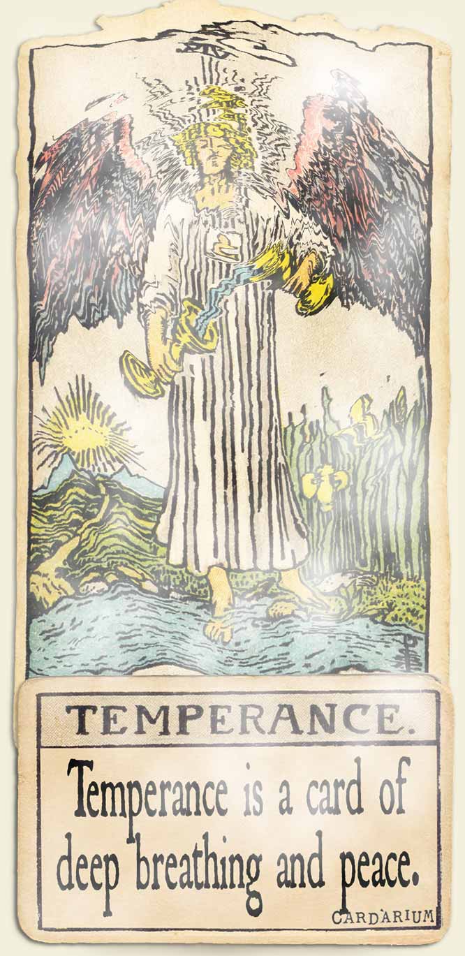 Water signs tarot Temperance