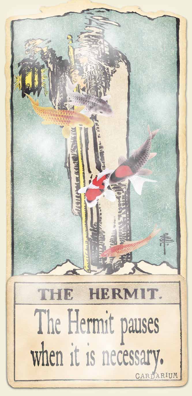 Water signs tarot The Hermit