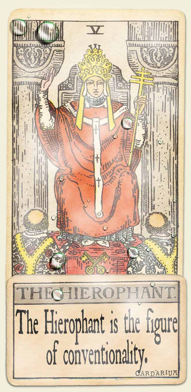 Water signs tarot The Hierophant