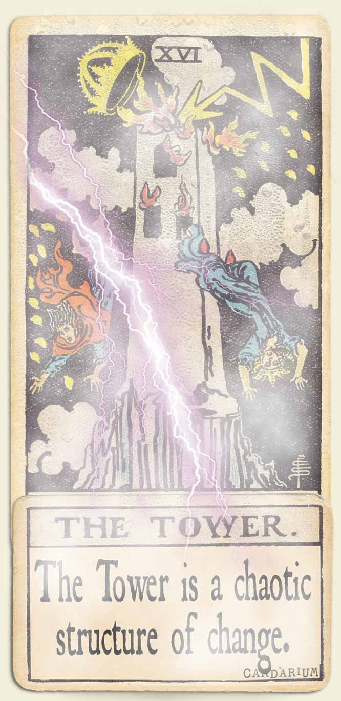 Water signs tarot The Tower