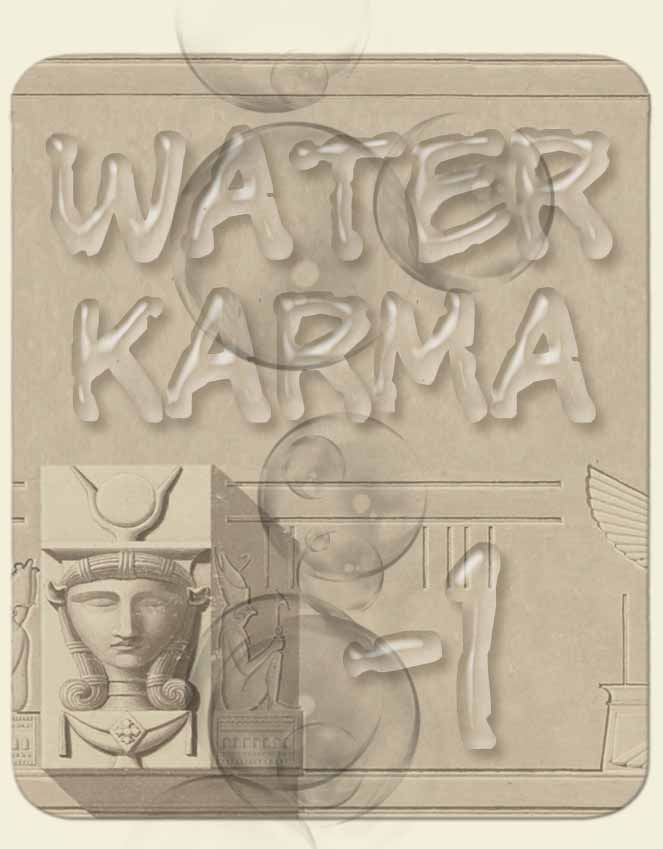 This picture indicates negative water tarot karma - minus 1