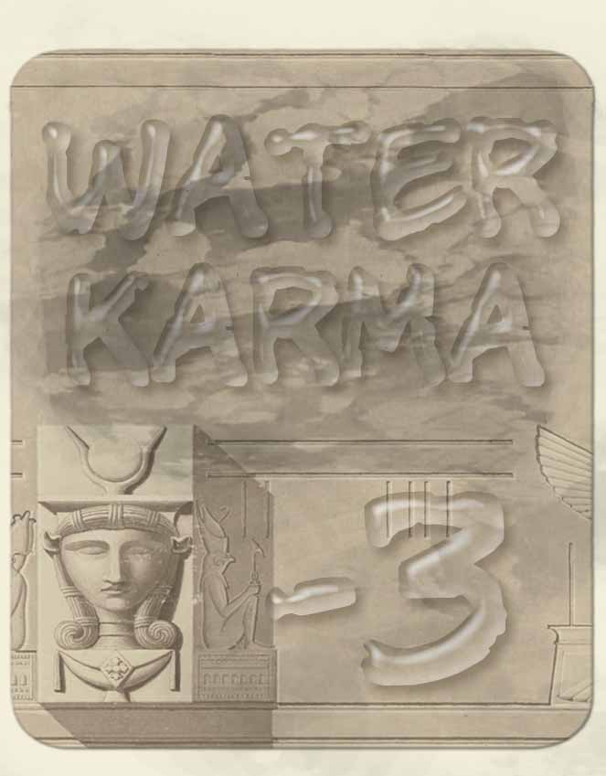 This picture indicates negative water tarot karma - minus 3