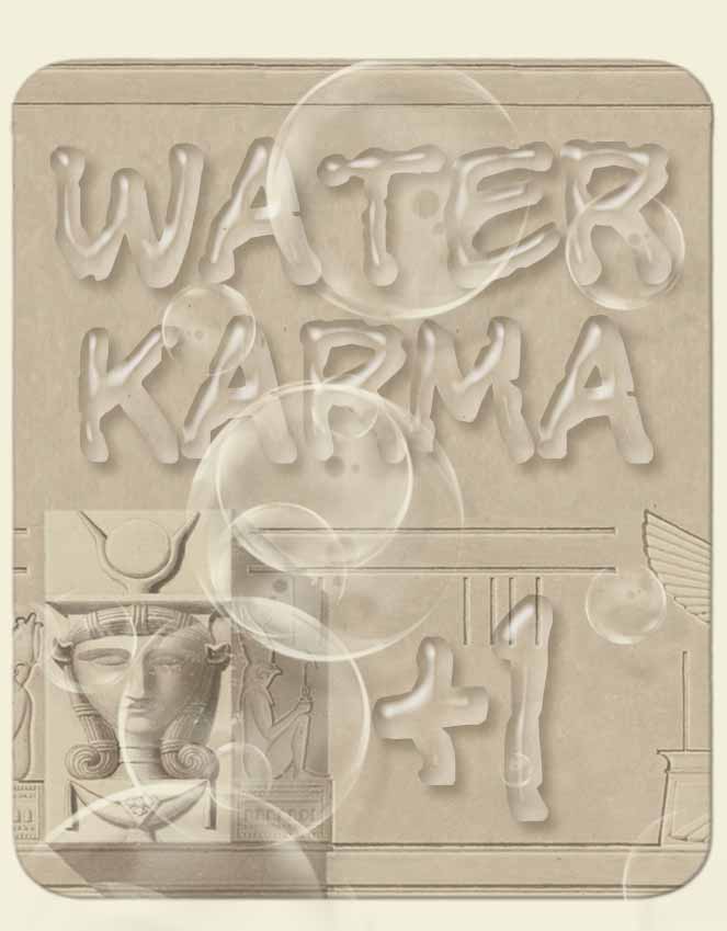 This picture indicates positive water tarot karma - plus 1