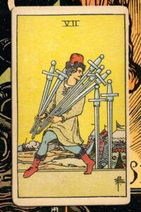 Read more about the article 7 of Swords: Detailed Meanings For Every Situation