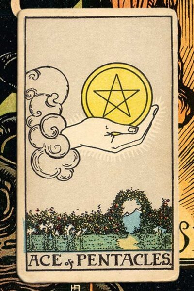 ace of pentacles and 5 of cups
