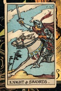 Read more about the article Knight of Swords: Detailed Meanings For Every Situation
