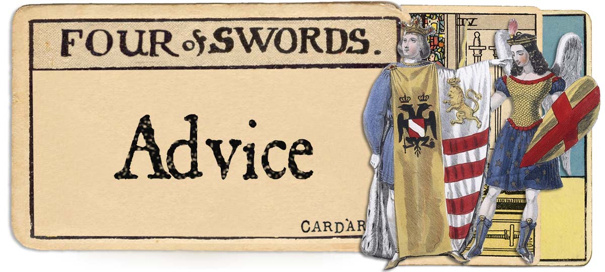 4 of swords tarot card advice main