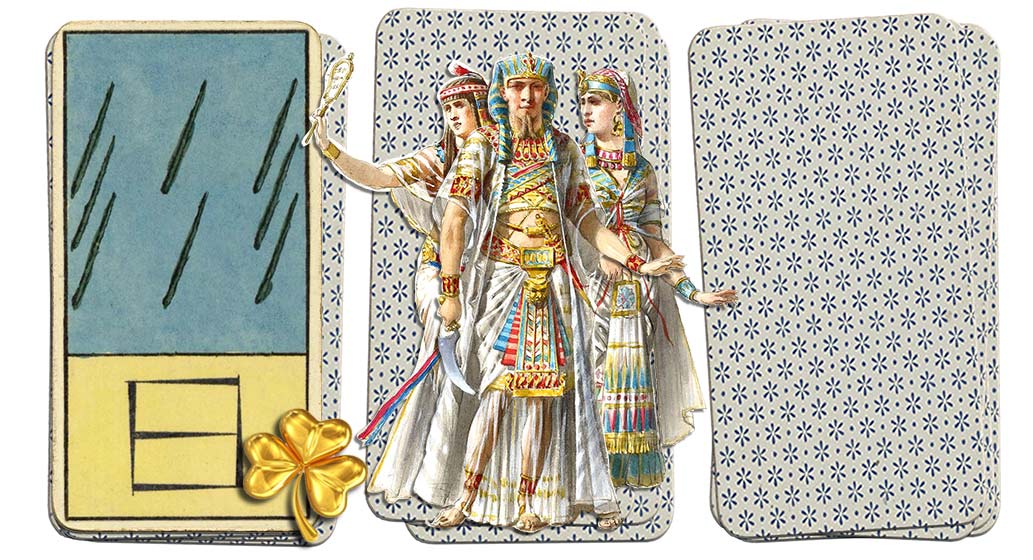 Egyptian Grand Etteilla Tarot 8 of wands