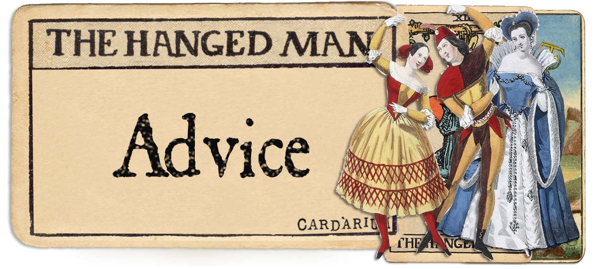 The Hanged Man tarot card advice main