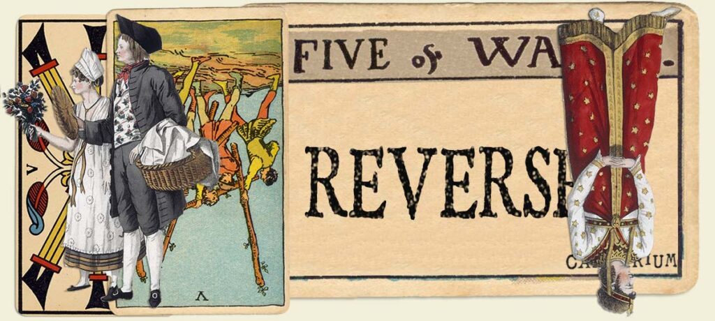 Reversed 5 of wands main section