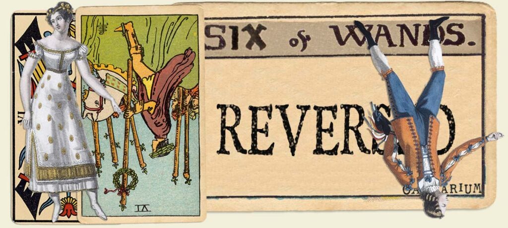 Reversed 6 of wands main section