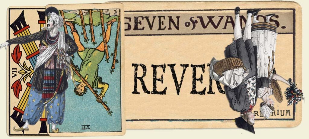 Reversed 7 of wands main section