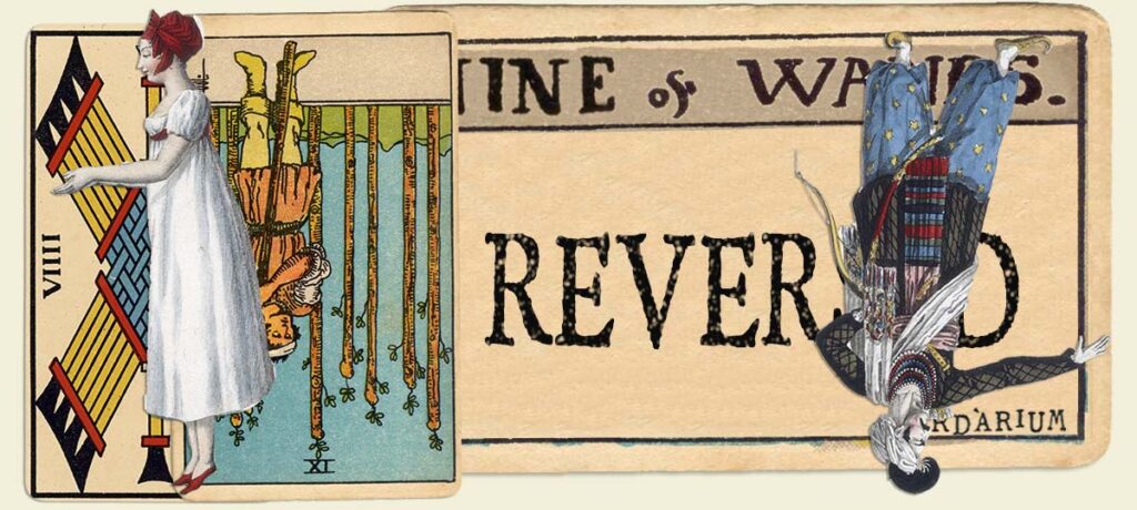 Reversed 9 of wands main section