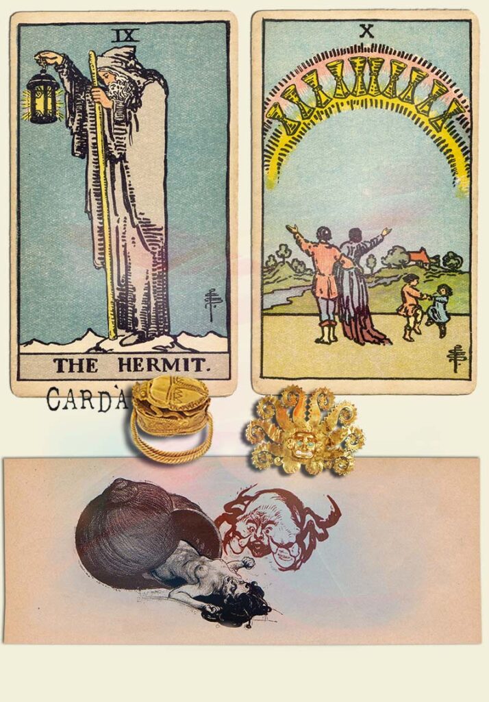 The Hermit and 10 of cups Combination